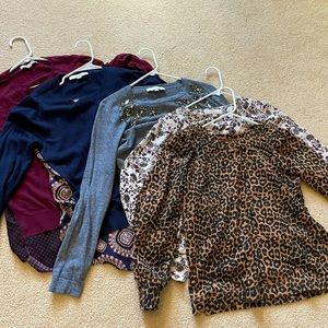 Loft Sweater & Blouse Bundle Medium